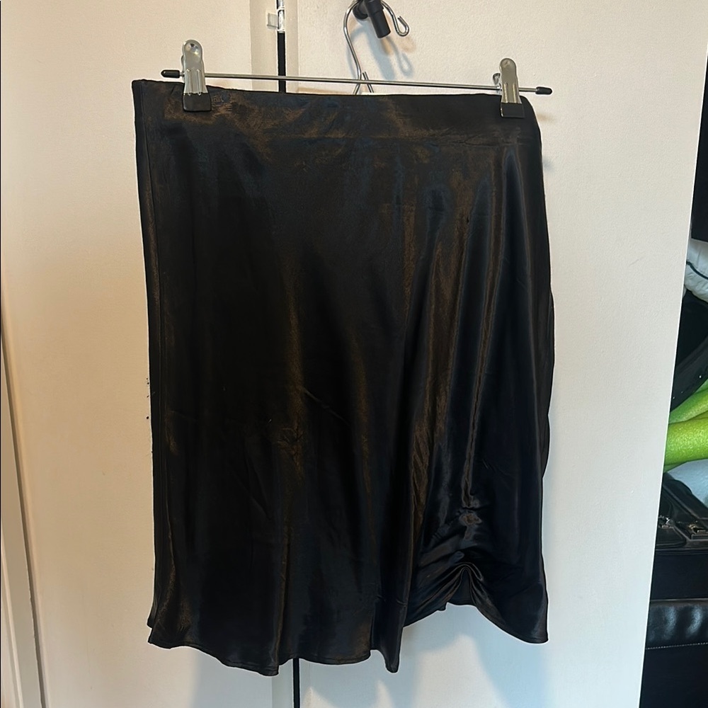 Satin Black Skirt
